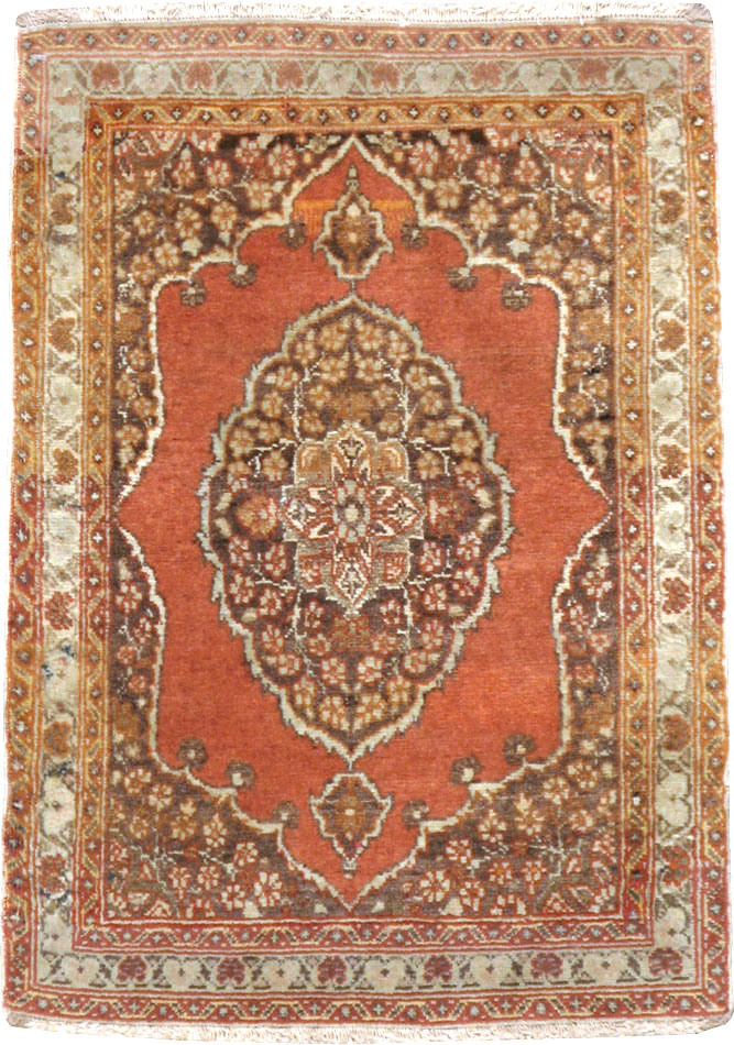 Antique Persian Tabriz Rug (Pair: 1 of 2), No.17520 - Staging