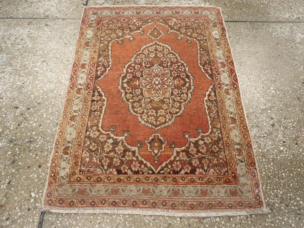 Antique Persian Tabriz Rug (Pair: 1 of 2), No.17520 - Staging