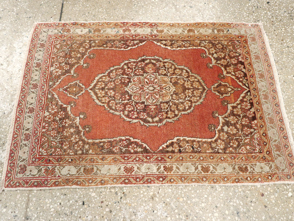 Antique Persian Tabriz Rug (Pair: 1 of 2), No.17520 - Staging