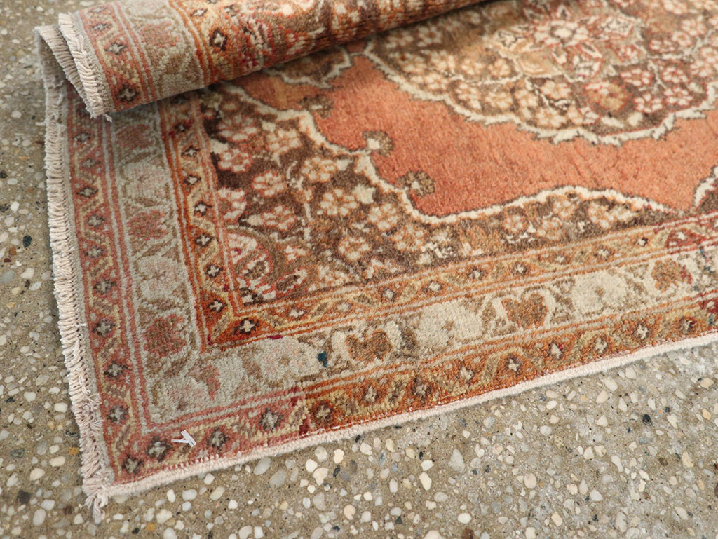 Antique Persian Tabriz Rug (Pair: 1 of 2), No.17520 - Staging