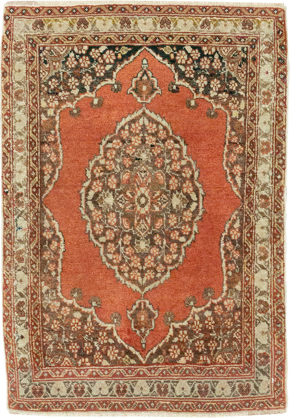 Antique Persian Tabriz Rug (Pair: 2 of 2), No.17521 - Staging