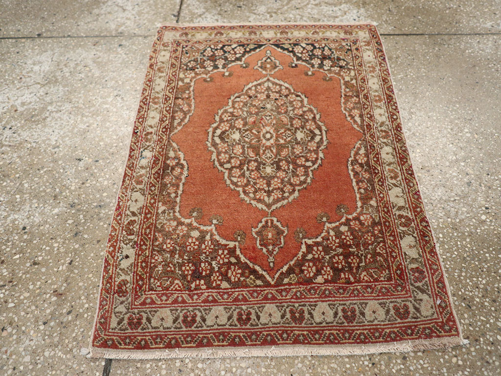 Antique Persian Tabriz Rug (Pair: 2 of 2), No.17521 - Staging