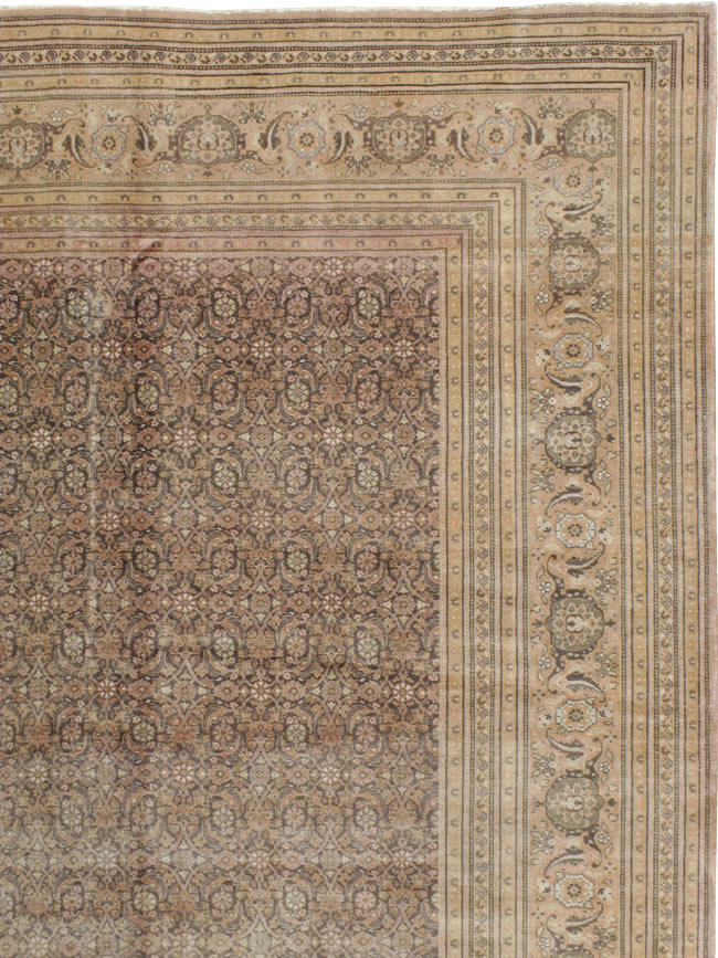 Antique Persian Tabriz Carpet, No.17524 - Staging