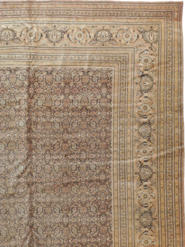 Antique Persian Tabriz Carpet, No.17524 - Staging
