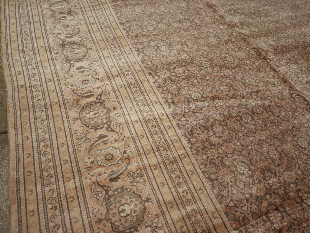 Antique Persian Tabriz Carpet, No.17524 - Staging