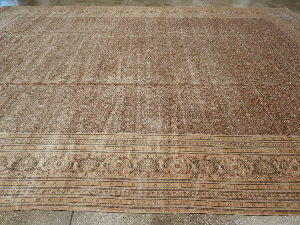 Antique Persian Tabriz Carpet, No.17524 - Staging