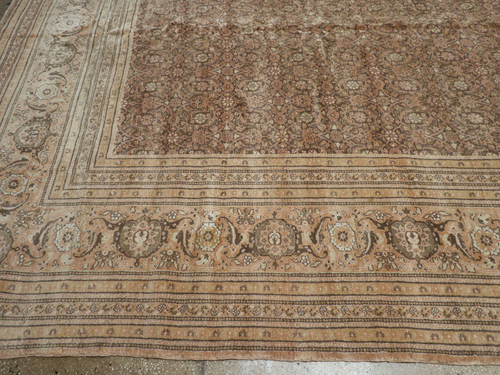 Antique Persian Tabriz Carpet, No.17524 - Staging