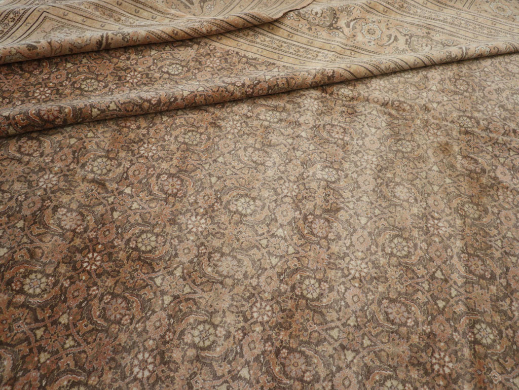 Antique Persian Tabriz Carpet, No.17524 - Staging