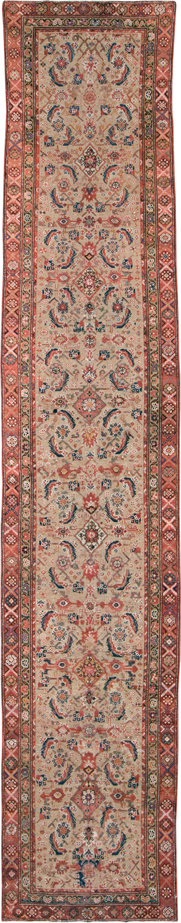 Vintage Persian Malayer Runner, No.17531 - Staging