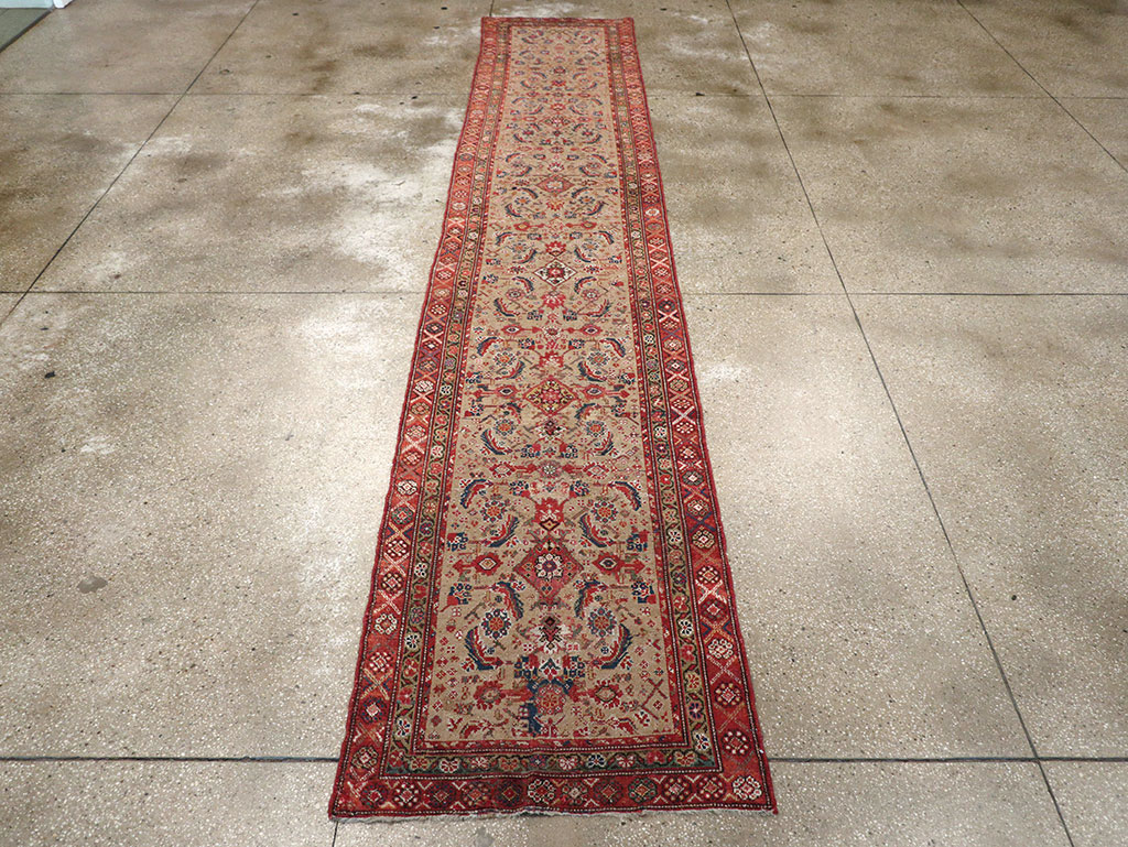 Vintage Persian Malayer Runner, No.17531 - Staging
