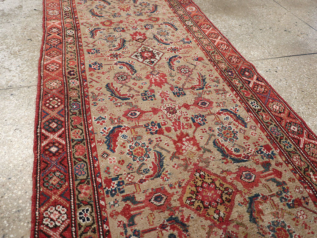 Vintage Persian Malayer Runner, No.17531 - Staging