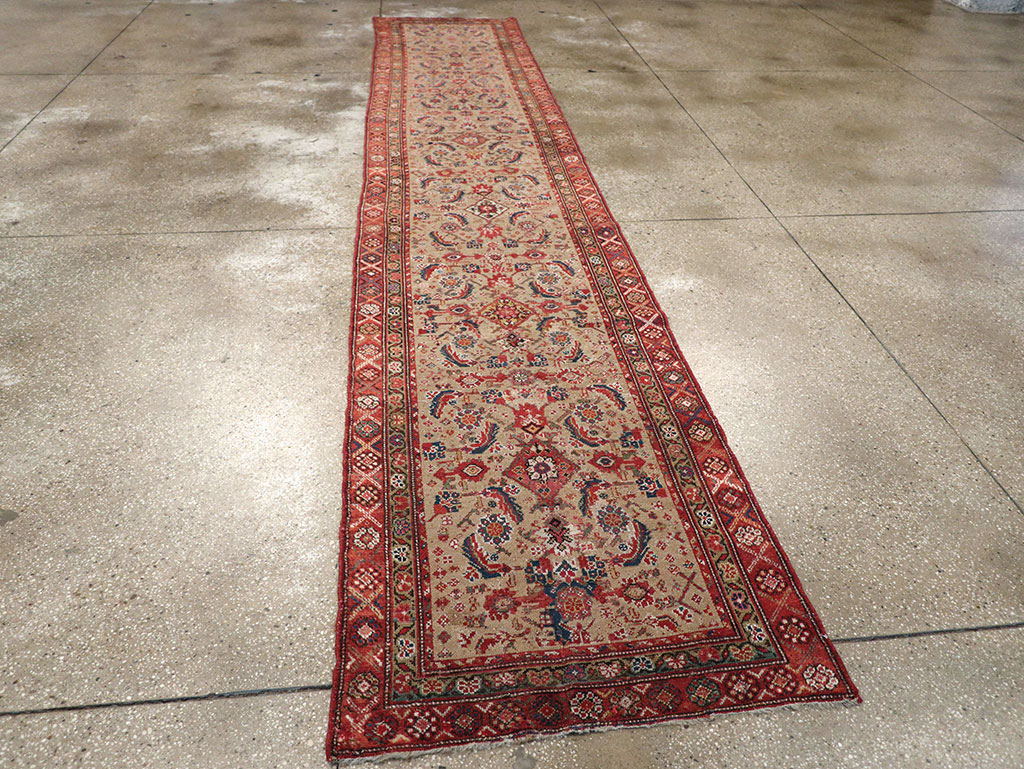 Vintage Persian Malayer Runner, No.17531 - Staging