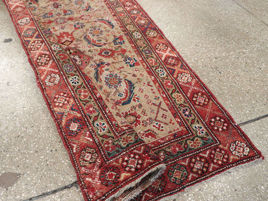 Vintage Persian Malayer Runner, No.17531 - Staging