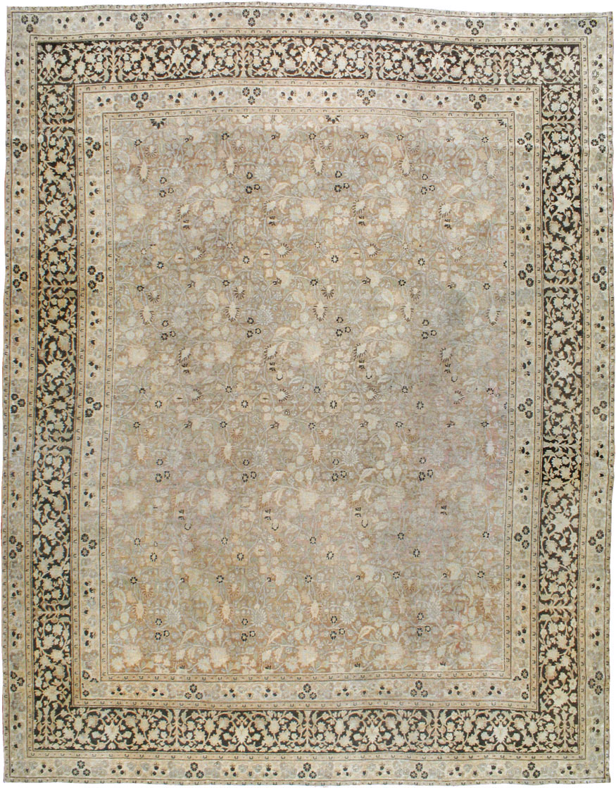 ANtique Persian Mashad Carpet, No.17550 - Staging