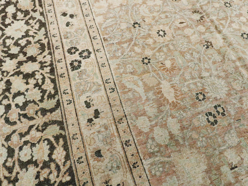 ANtique Persian Mashad Carpet, No.17550 - Staging