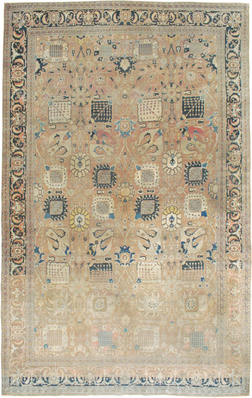 Antique Persian Tabriz Hagi Jalili Carpet, No.17551 - Staging