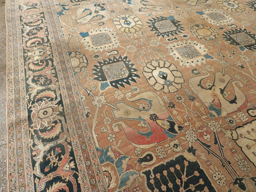 Antique Persian Tabriz Hagi Jalili Carpet, No.17551 - Staging