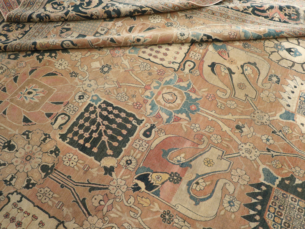 Antique Persian Tabriz Hagi Jalili Carpet, No.17551 - Staging