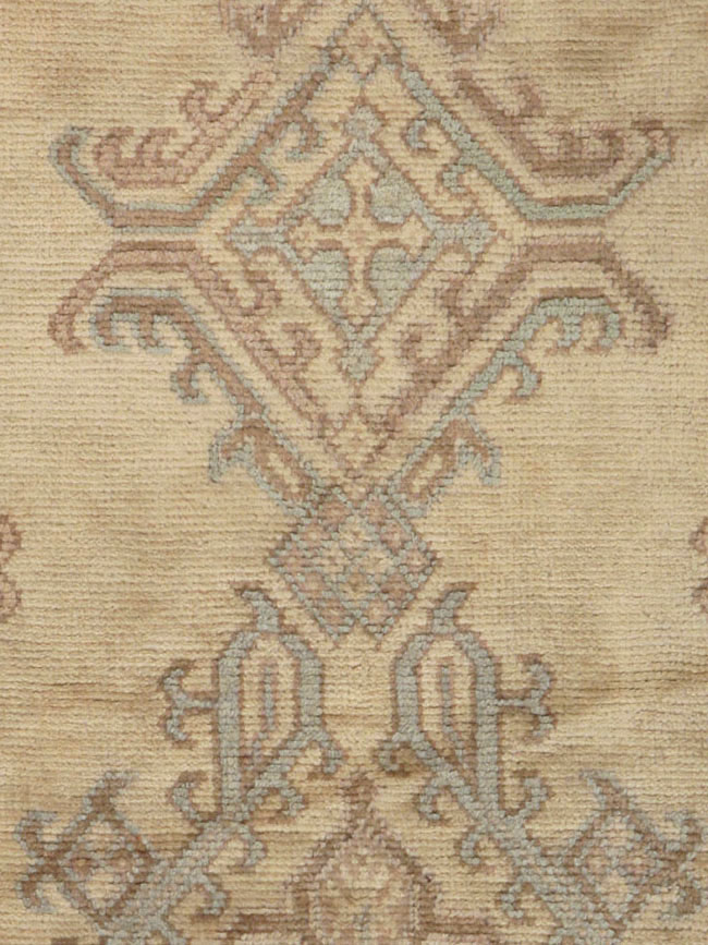 Antique Turkish Oushak Runner, No.17555 - Staging