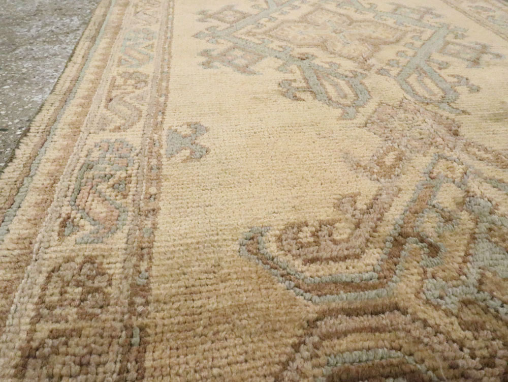 Antique Turkish Oushak Runner, No.17555 - Staging