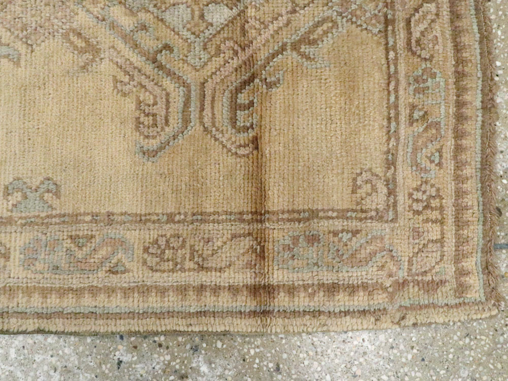 Antique Turkish Oushak Runner, No.17555 - Staging