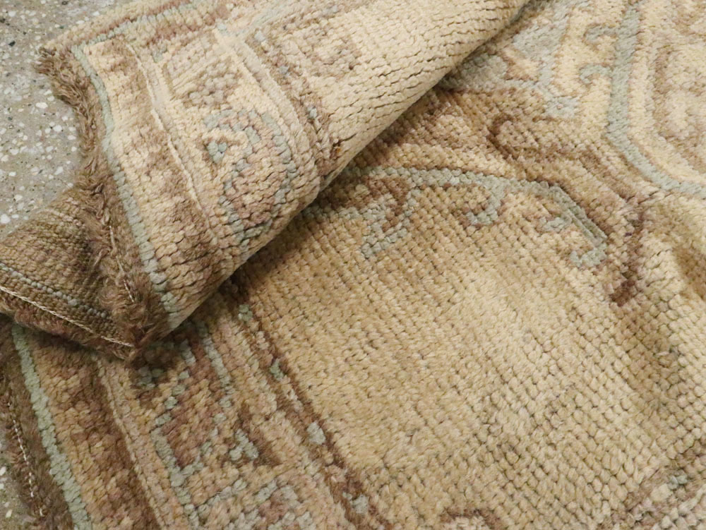 Antique Turkish Oushak Runner, No.17555 - Staging