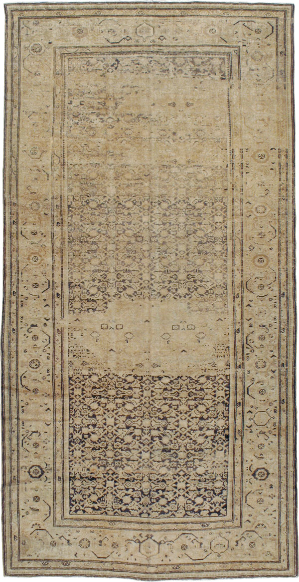 Vintage Persian Malayer Gallery Rug, No.17578 - Staging