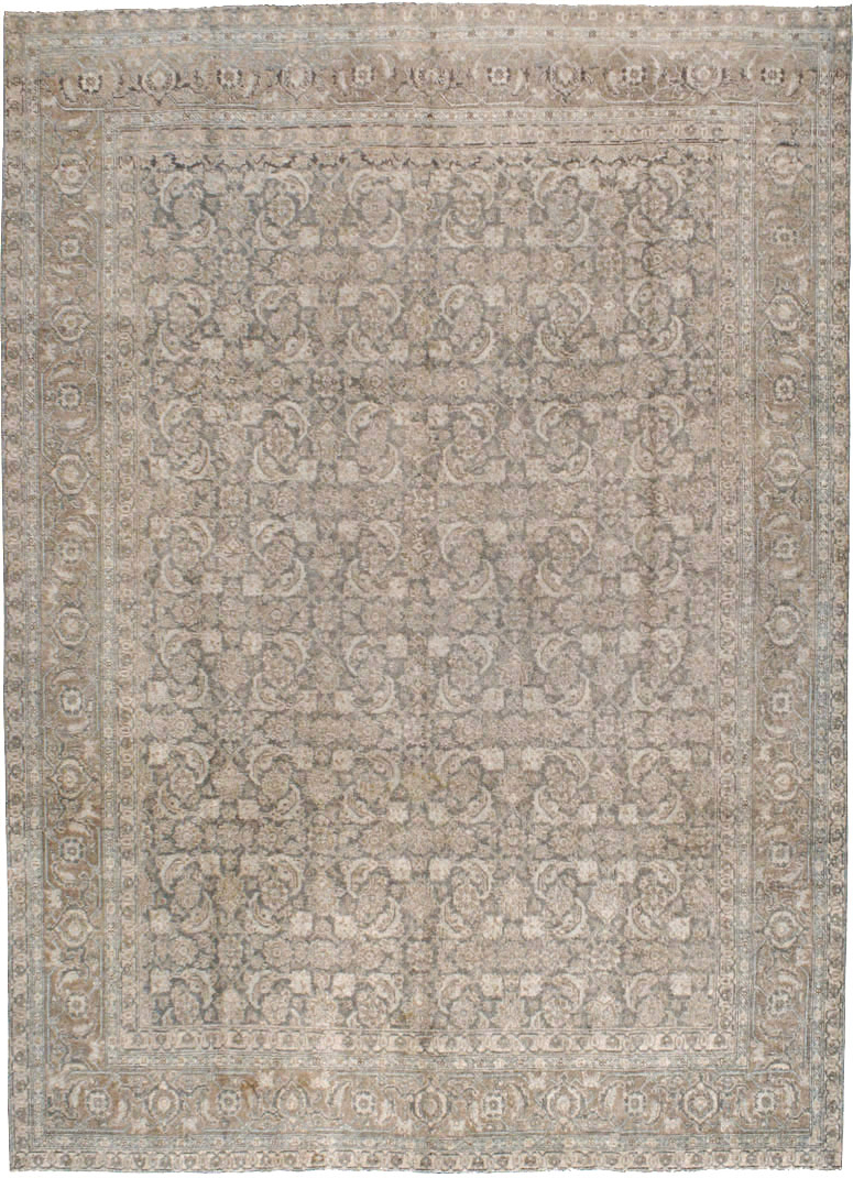 Antique Persian Tabriz Rug, No.17579 - Staging