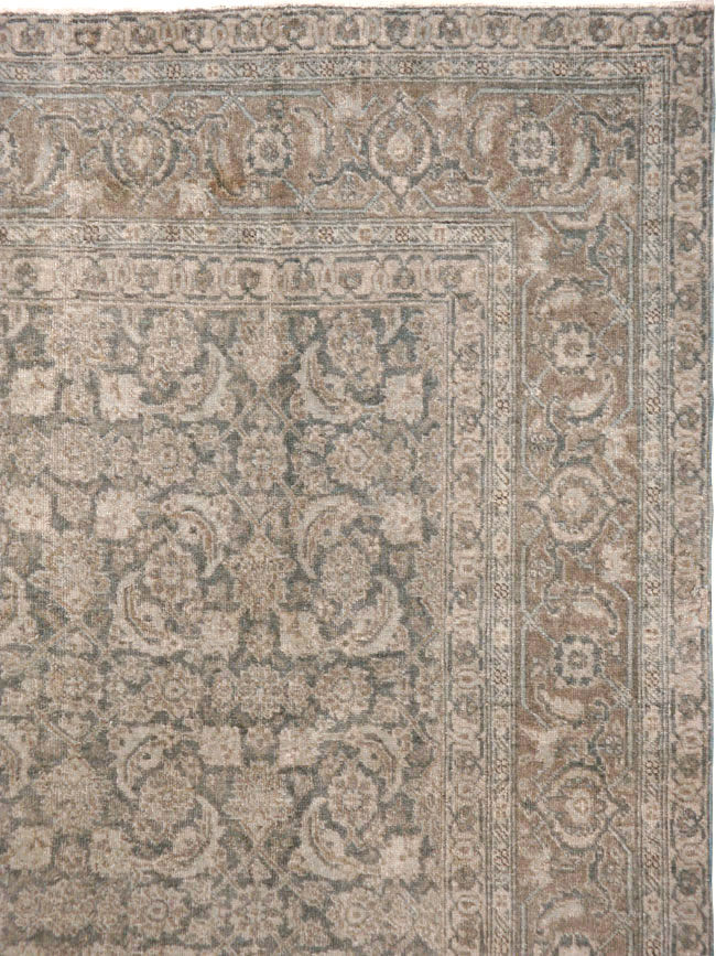 Antique Persian Tabriz Rug, No.17579 - Staging