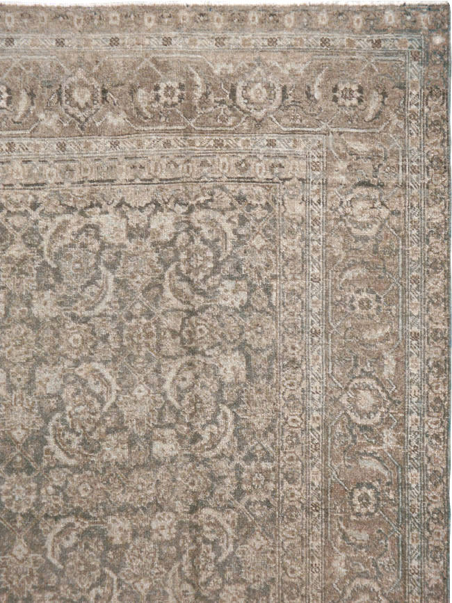 Antique Persian Tabriz Rug, No.17579 - Staging