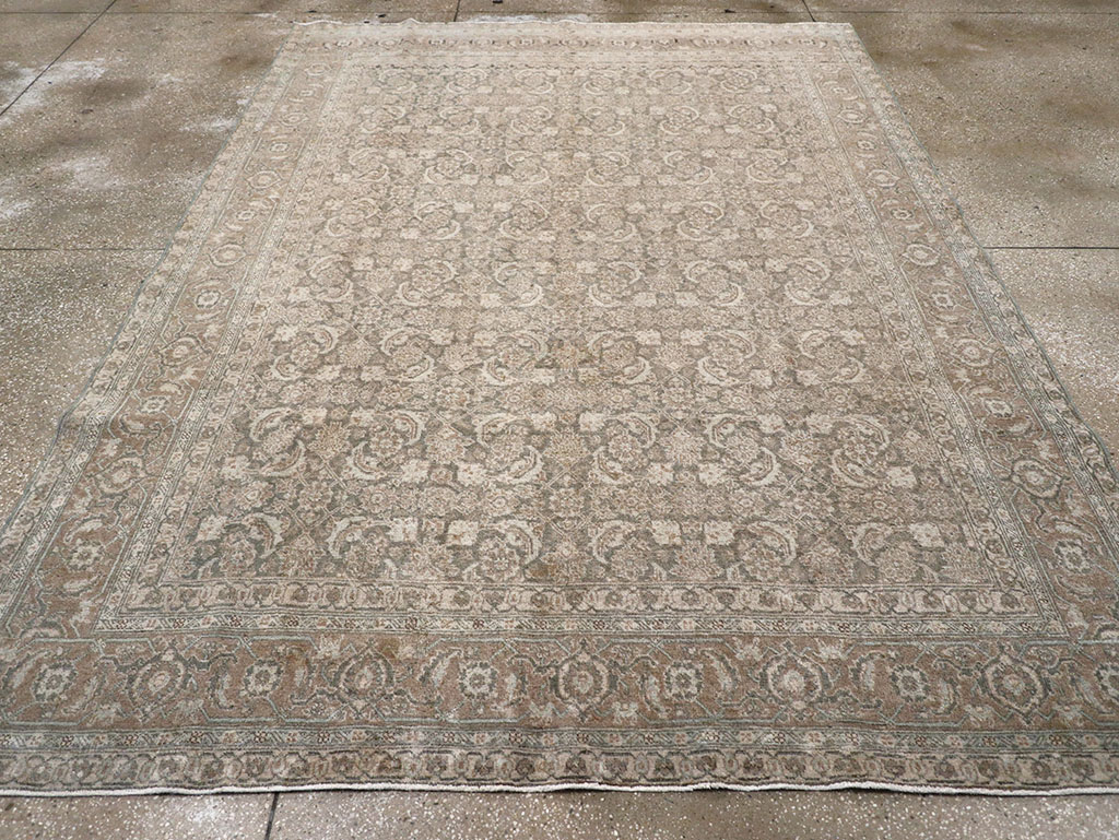Antique Persian Tabriz Rug, No.17579 - Staging