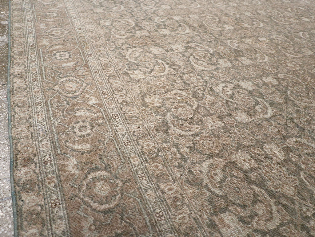 Antique Persian Tabriz Rug, No.17579 - Staging