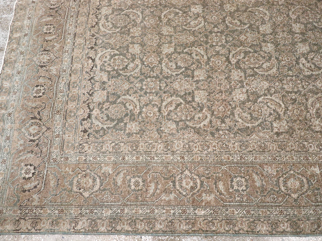 Antique Persian Tabriz Rug, No.17579 - Staging