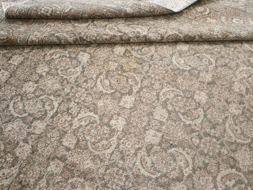 Antique Persian Tabriz Rug, No.17579 - Staging