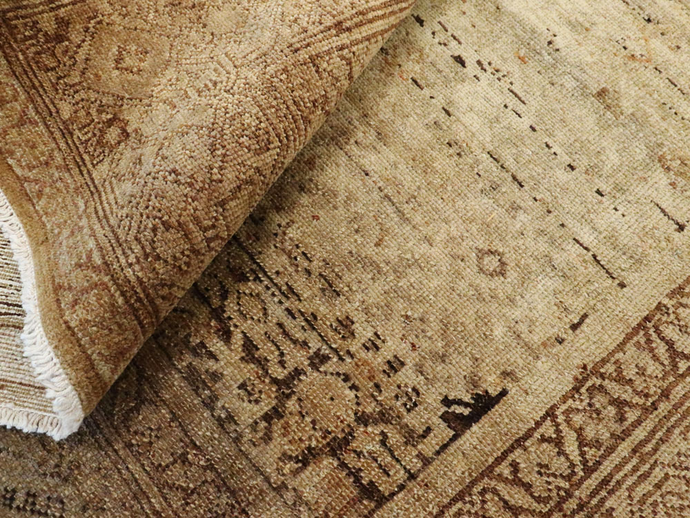 Vintage Persian Malayer Rug, No.17585 - Staging