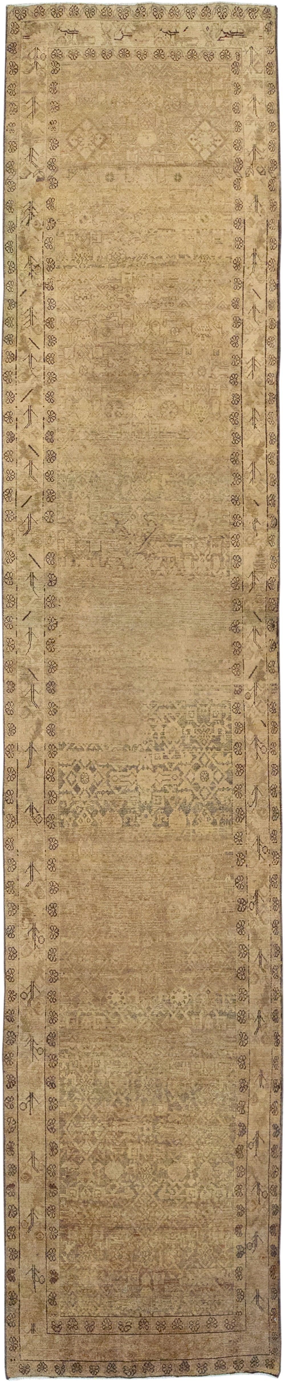 Vintage Persian Malayer Runner, No.17588 - Staging