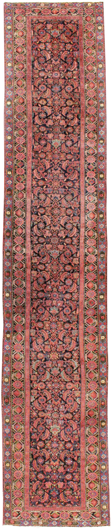 Vintage Persian Malayer Runner, No.17627 - Staging