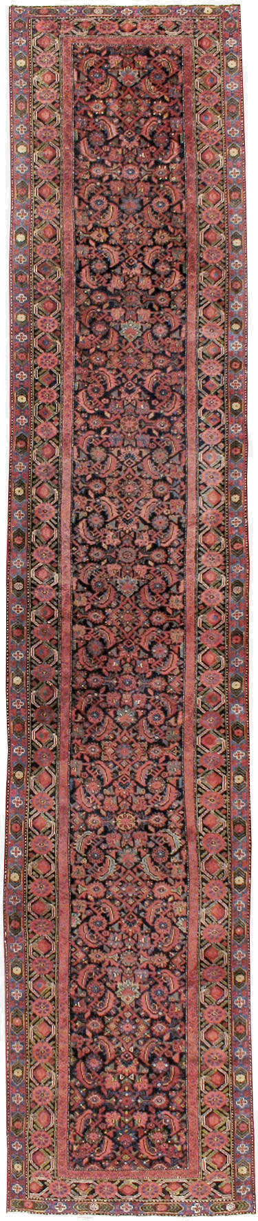 Vintage Persian Malayer Runner, No.17627 - Staging