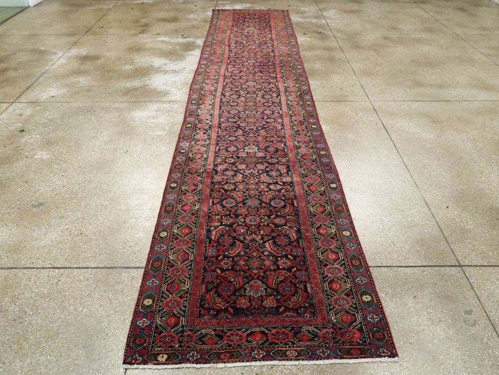 Vintage Persian Malayer Runner, No.17627 - Staging