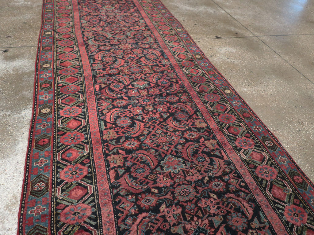 Vintage Persian Malayer Runner, No.17627 - Staging