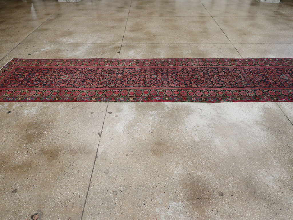 Vintage Persian Malayer Runner, No.17627 - Staging