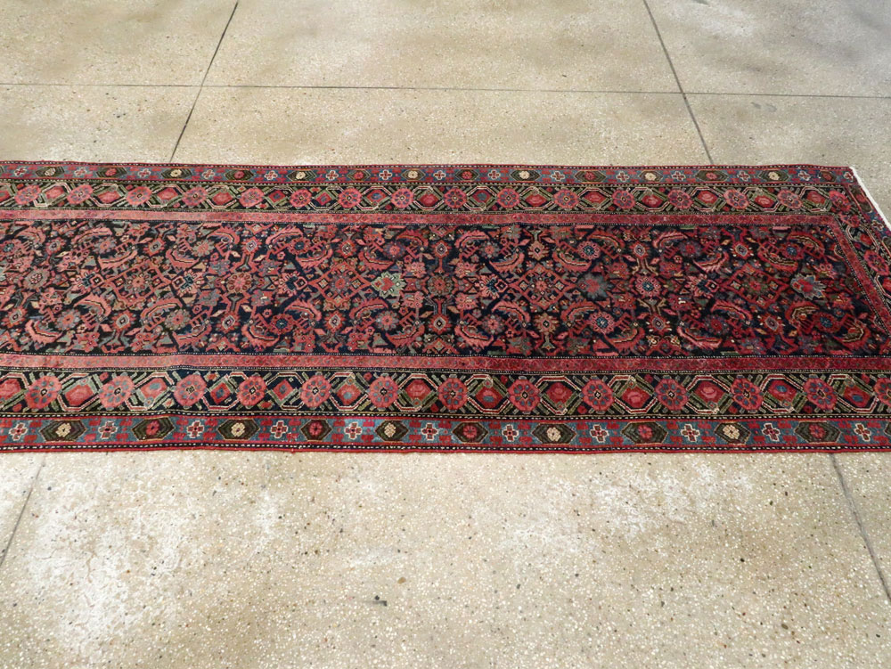 Vintage Persian Malayer Runner, No.17627 - Staging