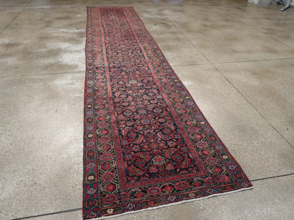 Vintage Persian Malayer Runner, No.17627 - Staging