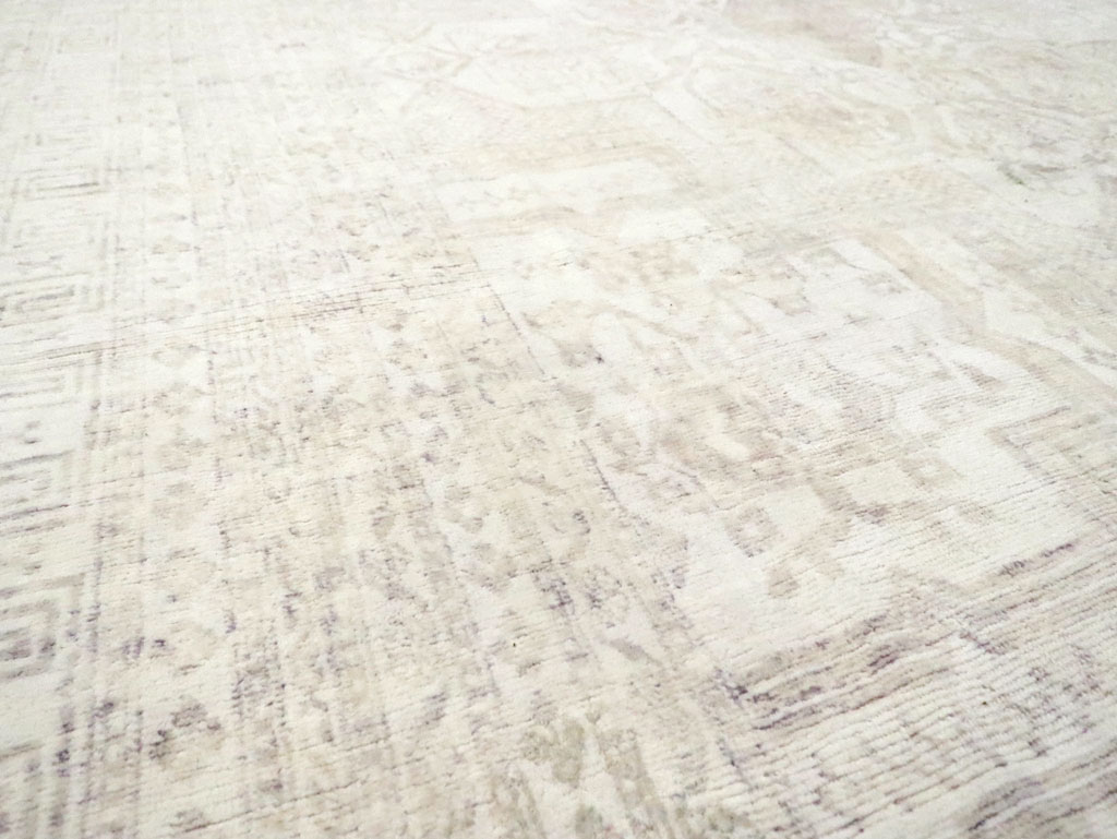 Vintage Cotton Agra Carpet, No.17643 - Staging