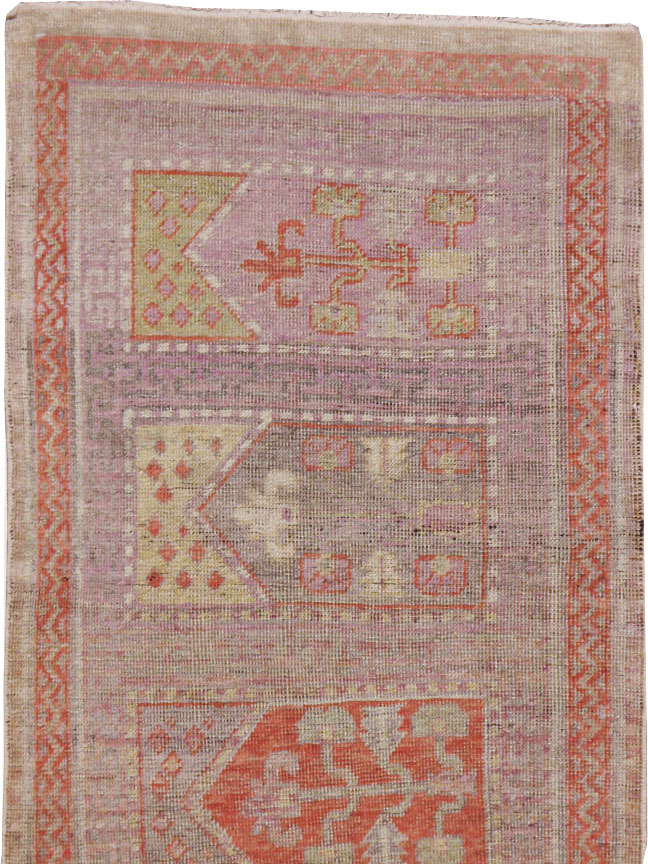 Vintage East Turkestan Khotan Saph Runner, No.17646 - Staging