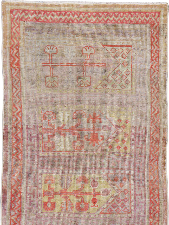 Vintage East Turkestan Khotan Saph Runner, No.17646 - Staging