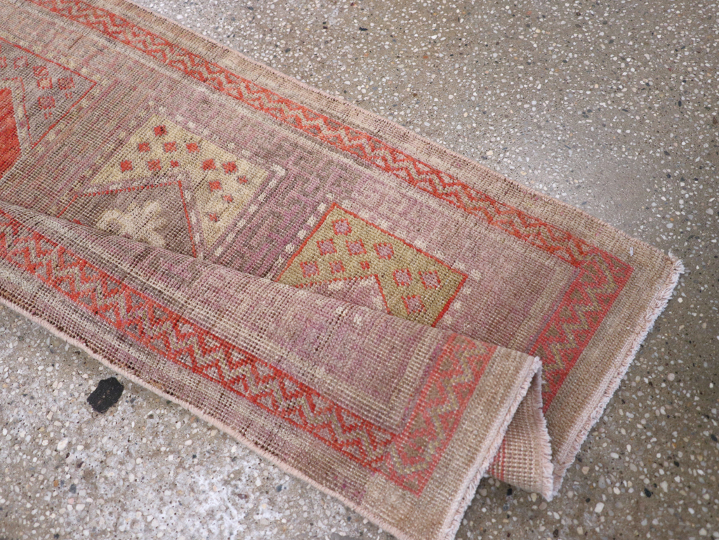 Vintage East Turkestan Khotan Saph Runner, No.17646 - Staging