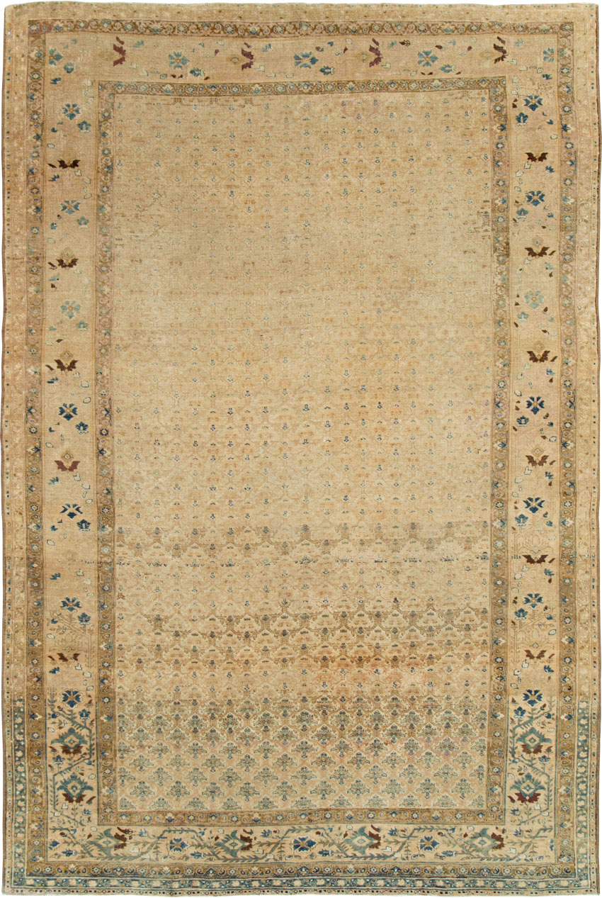 Antique Persian Tabriz Rug, No.17653 - Staging