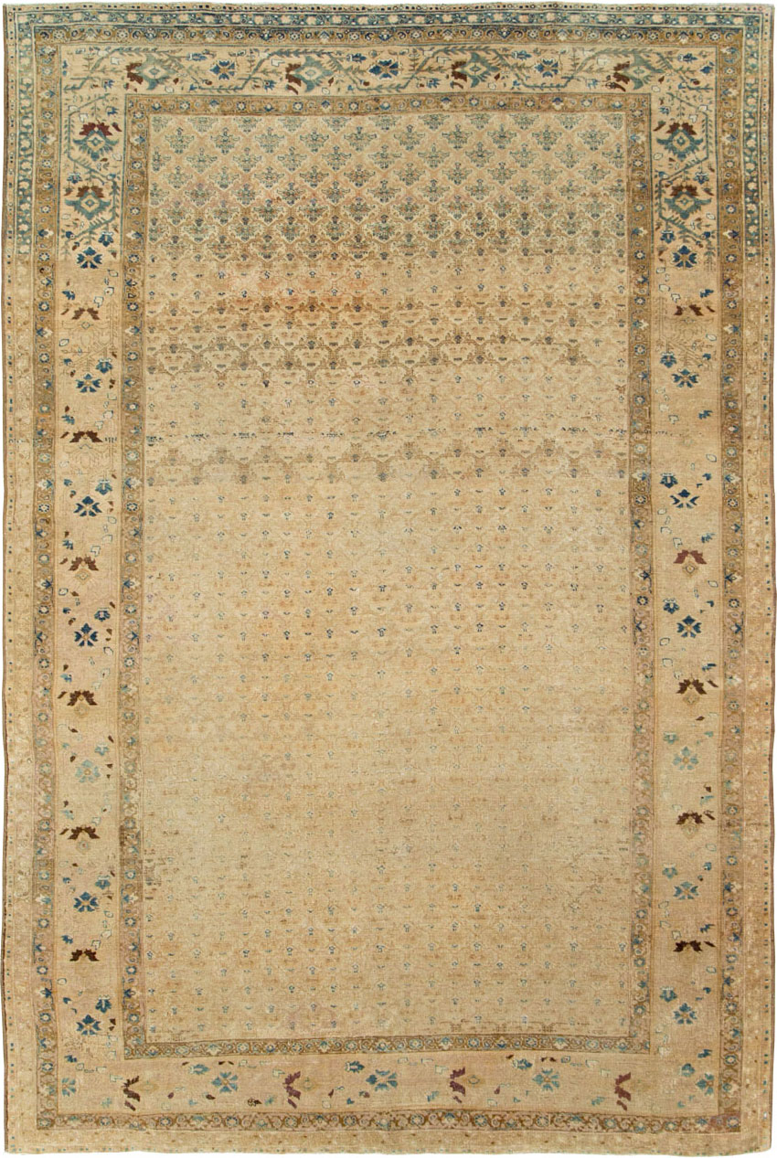 Antique Persian Tabriz Rug, No.17653 - Staging