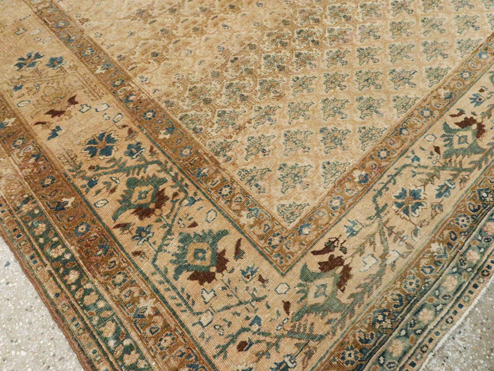 Antique Persian Tabriz Rug, No.17653 - Staging